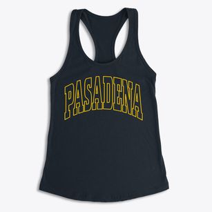 Pasadena California Trendy Block Women's Racerback Tank