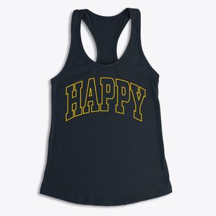 Happy Texas Trendy Block Women's Racerback Tank