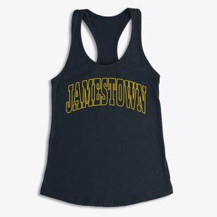 Jamestown Missouri Trendy Block Women's Racerback Tank