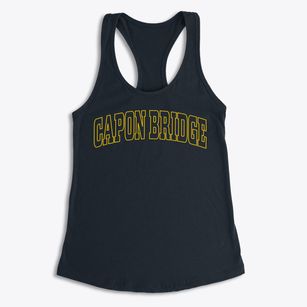 Capon Bridge West Virginia Trendy Block Women's Racerback Tank
