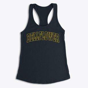Bellflower Illinois Trendy Block Women's Racerback Tank