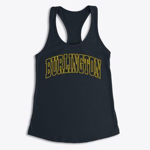 Burlington Kentucky Trendy Block Women's Racerback Tank