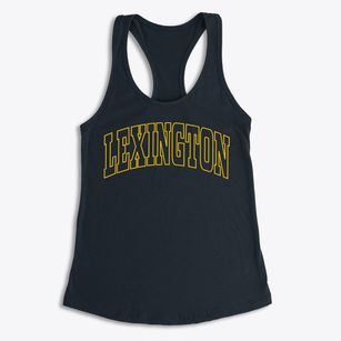 Lexington Oregon Trendy Block Women's Racerback Tank