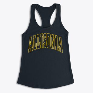Allisonia Virginia Trendy Block Women's Racerback Tank
