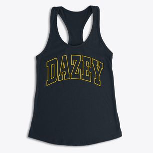 Dazey North Dakota Trendy Block Women's Racerback Tank