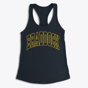 Braddock North Dakota Trendy Block Women's Racerback Tank