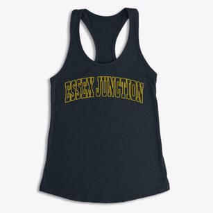 Essex Junction Vermont Trendy Block Women's Racerback Tank
