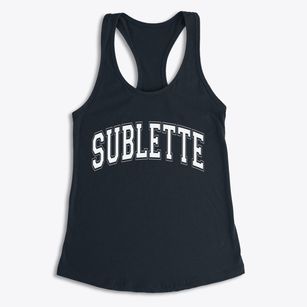 Sublette Kansas Varsity Women's Racerback Tank