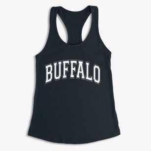 Buffalo West Virginia Varsity Women's Racerback Tank