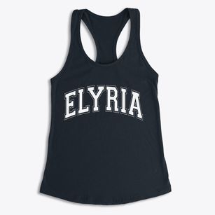 Elyria Nebraska Varsity Women's Racerback Tank