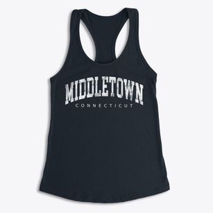 Middletown Connecticut Urban Vibe Women's Racerback Tank