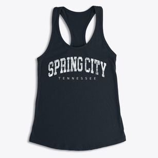 Spring City Tennessee Urban Vibe Women's Racerback Tank
