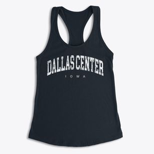 Dallas Center Iowa Urban Vibe Women's Racerback Tank