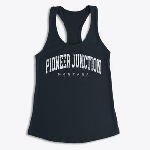 Pioneer Junction Montana Urban Vibe Women's Racerback Tank