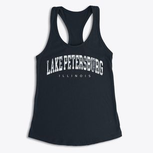 Lake Petersburg Illinois Urban Vibe Women's Racerback Tank