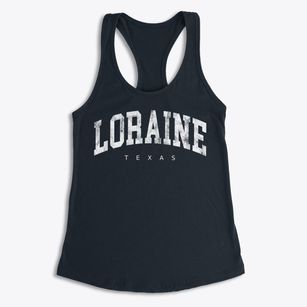 Loraine Texas Urban Vibe Women's Racerback Tank