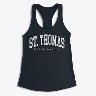St. Thomas North Dakota Urban Vibe Women's Racerback Tank