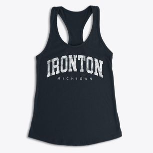 Ironton Michigan Urban Vibe Women's Racerback Tank