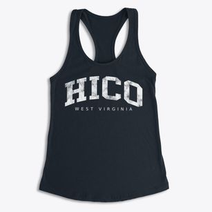 Hico West Virginia Urban Vibe Women's Racerback Tank