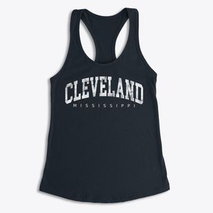 Cleveland Mississippi Urban Vibe Women's Racerback Tank