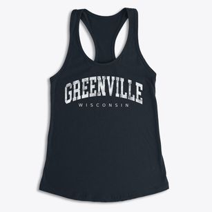 Greenville Wisconsin Urban Vibe Women's Racerback Tank