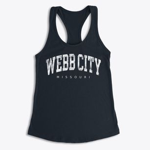 Webb City Missouri Urban Vibe Women's Racerback Tank