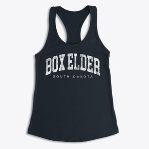 Box Elder South Dakota Urban Vibe Women's Racerback Tank