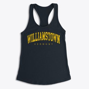 Williamstown Vermont Urban Vibe Women's Racerback Tank