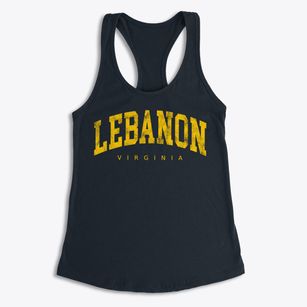Lebanon Virginia Urban Vibe Women's Racerback Tank