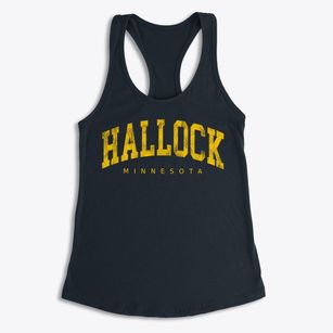 Hallock Minnesota Urban Vibe Women's Racerback Tank