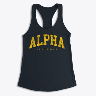Alpha Illinois Urban Vibe Women's Racerback Tank