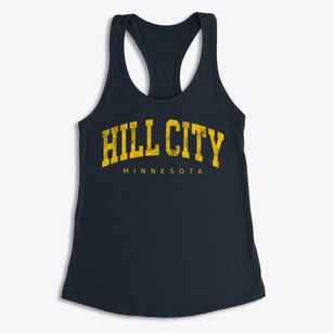 Hill City Minnesota Urban Vibe Women's Racerback Tank