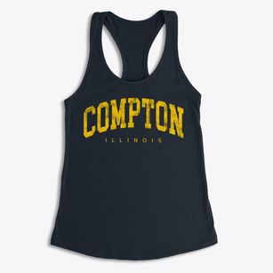Compton Illinois Urban Vibe Women's Racerback Tank