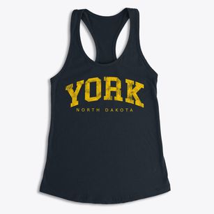 York North Dakota Urban Vibe Women's Racerback Tank