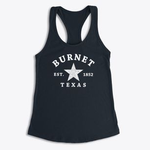 Burnet Texas Star Women's Racerback Tank