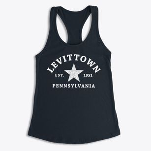 Levittown Pennsylvania Star Women's Racerback Tank