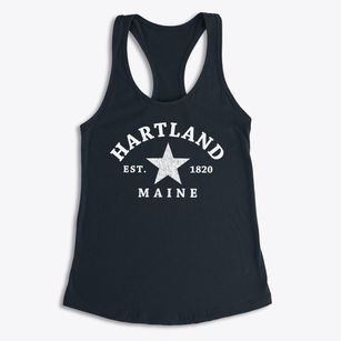 Hartland Maine Star Women's Racerback Tank