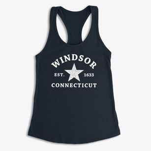 Windsor Connecticut Star Women's Racerback Tank