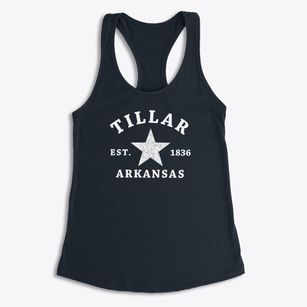 Tillar Arkansas Star Women's Racerback Tank