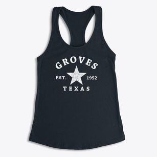 Groves Texas Star Women's Racerback Tank
