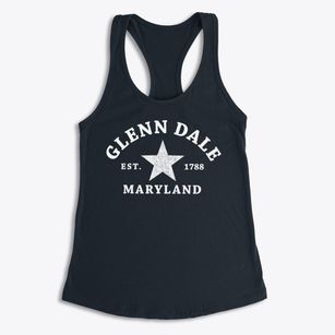 Glenn Dale Maryland Star Women's Racerback Tank