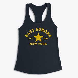 East Aurora New York Star Women's Racerback Tank