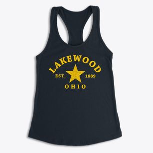 Lakewood Ohio Star Women's Racerback Tank
