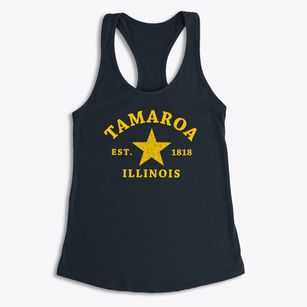 Tamaroa Illinois Star Women's Racerback Tank