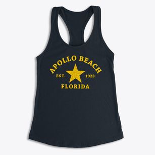Apollo Beach Florida Star Women's Racerback Tank