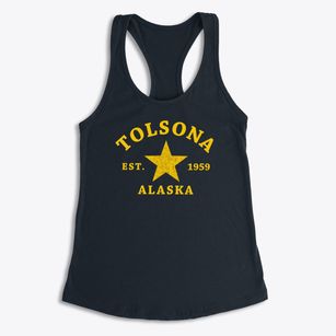 Tolsona Alaska Star Women's Racerback Tank