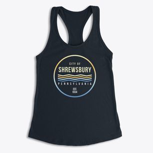 Shrewsbury Pennsylvania Color Fade Women's Racerback Tank
