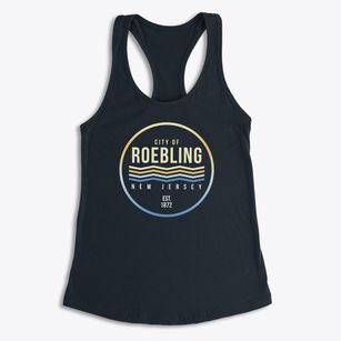 Roebling New Jersey Color Fade Women's Racerback Tank