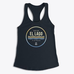 El Lago Texas Color Fade Women's Racerback Tank