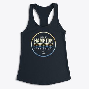 Hampton Connecticut Color Fade Women's Racerback Tank
